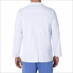 Mens White Short Lab Coat